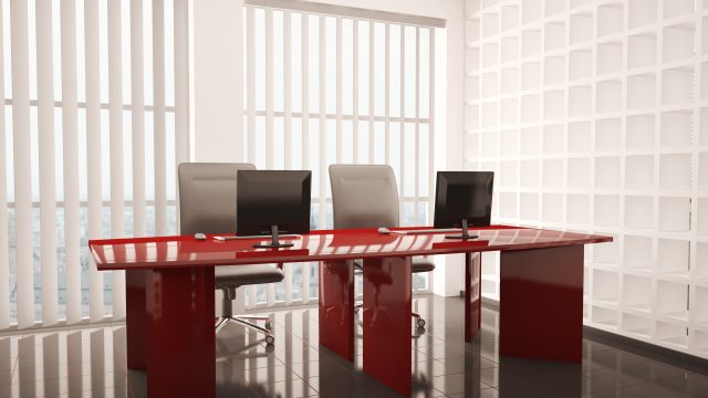 office with computers 3d